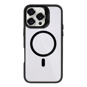 Rixus Classic 03 Case With MagSafe Compatible For Apple iPhone 16 Pro Max Black