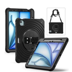 Rixus RXTC08 Anti Shock Case For Apple iPad 7, 8, 9 10.2 inch (2019, 2020, 2021) Black