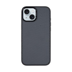 Rixus Mag Carbon With MagSafe Compatible For Apple iPhone 13 Titanium Black