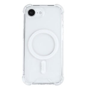 Rixus Anti-Burst Case With MagSafe Compatible For Apple iPhone 16e, 17e Transparent