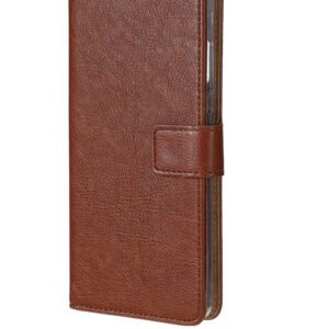 Rixus Bookcase For Samsung Galaxy A52 4G Brown