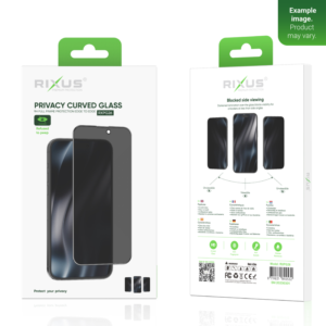 Rixus Privacy Full Curved Edge Tempered Glass For Apple iPhone 12 Pro Max