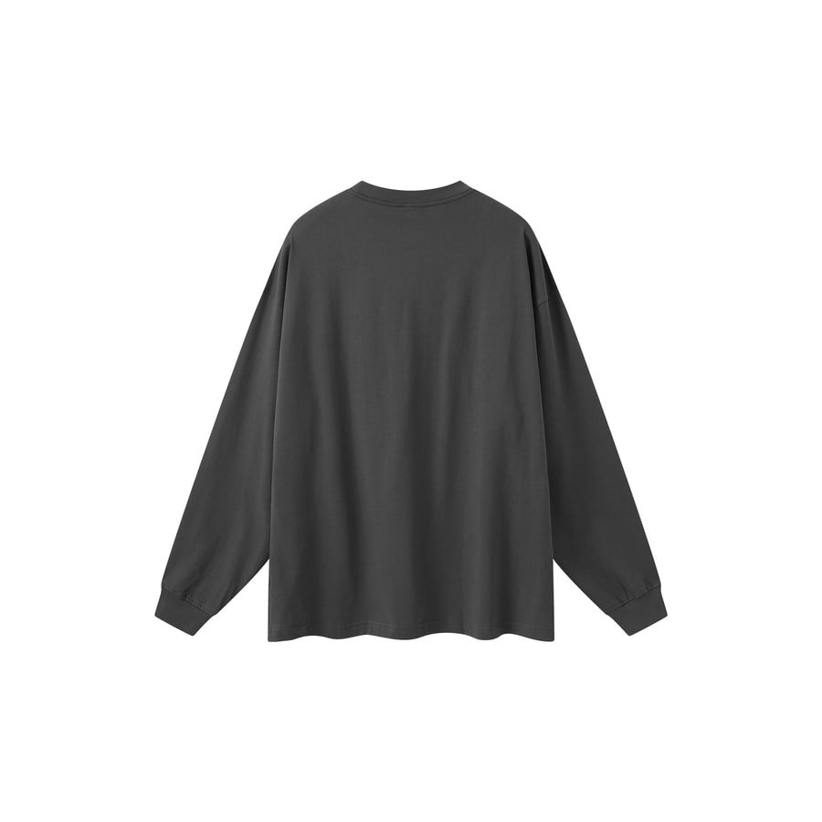 The Long Sleeve in Carbon Gray — back view