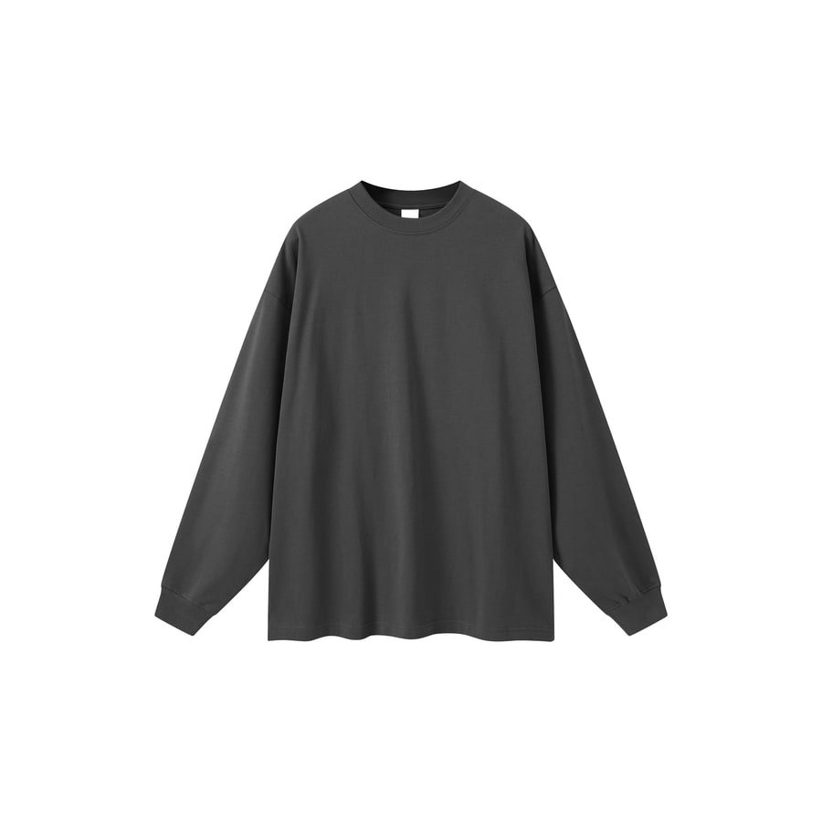 The Long Sleeve in Carbon Gray — front view