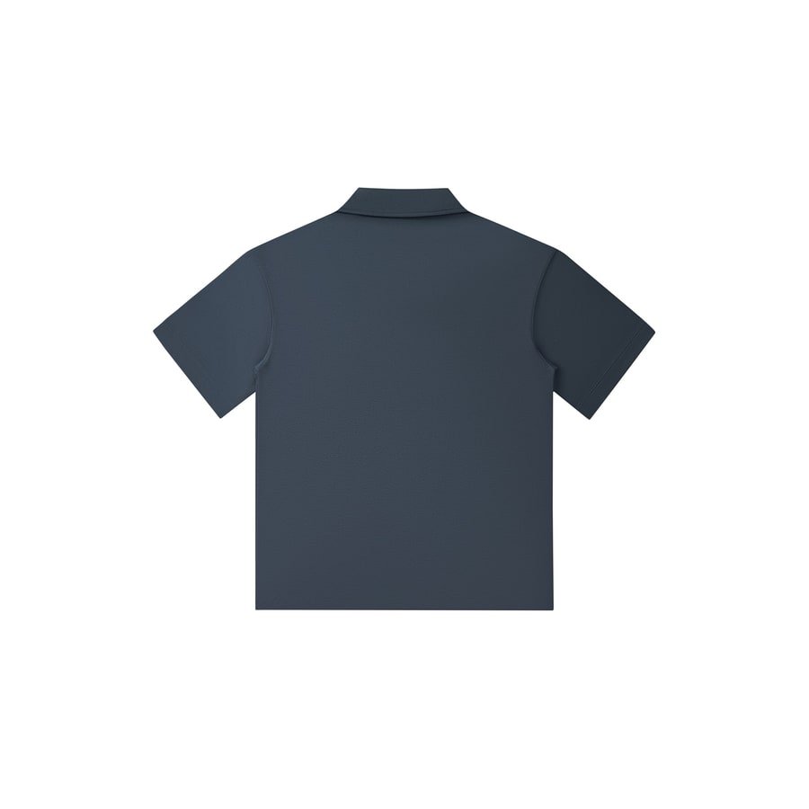 The Polo in Navy Blue — back view