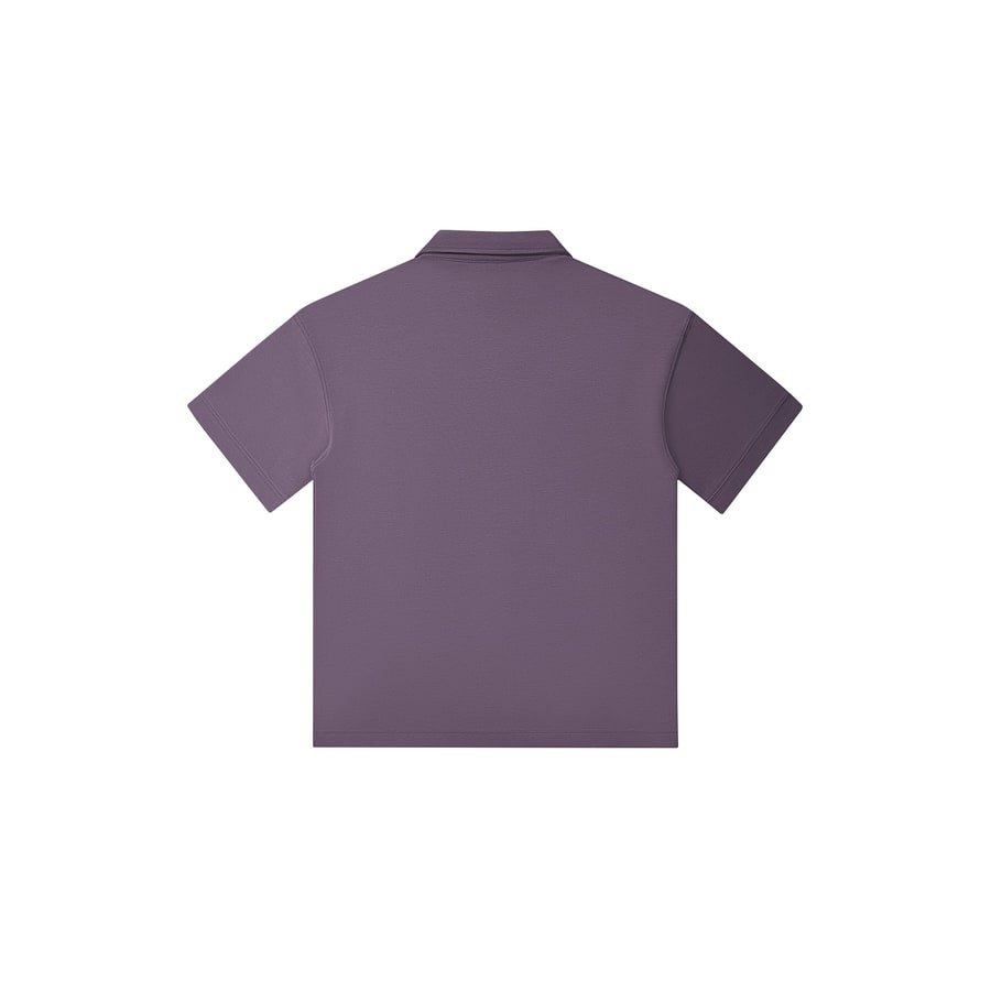 The Polo in Purple — back view