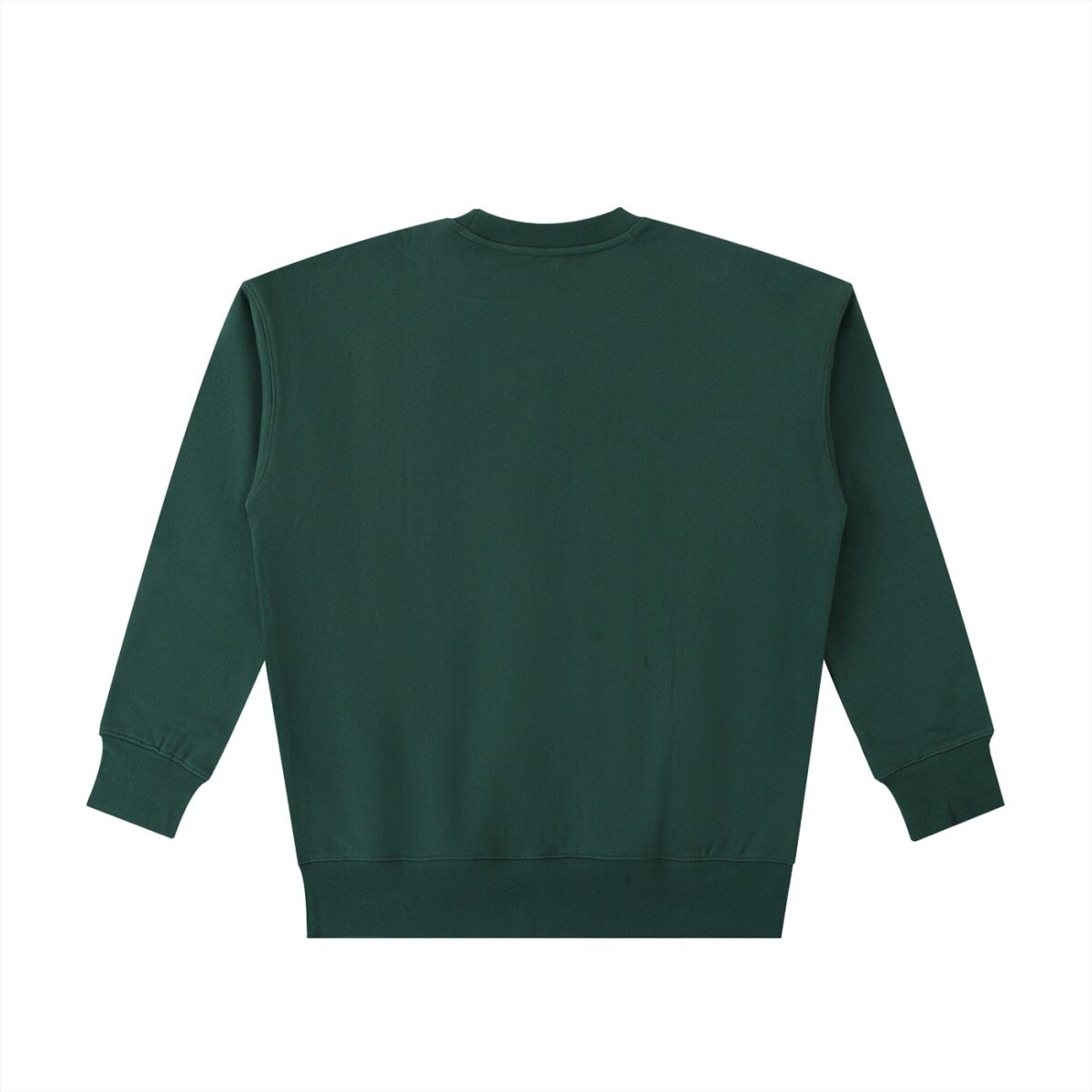 Heavyweight cotton sweatshirt in Retro Green — back view