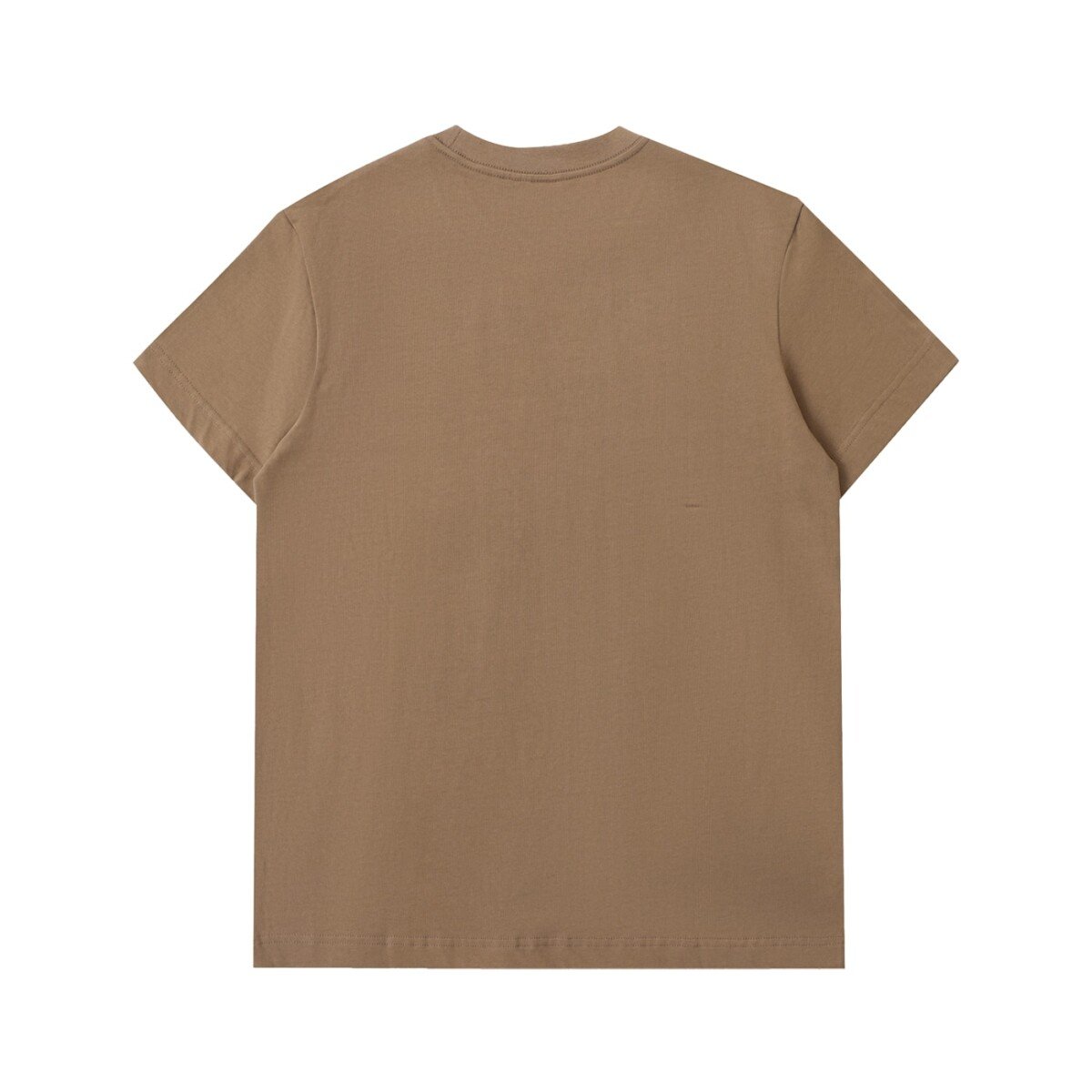 Heavyweight cotton t-shirt in Moss Green — back view