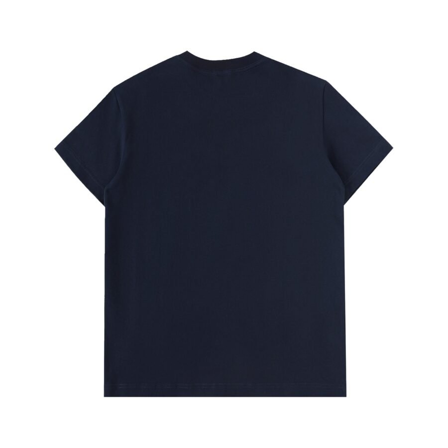 Heavyweight cotton t-shirt 330gsm in Royal Blue — back view